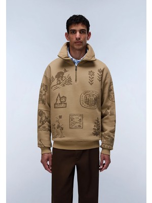 Napapijri Tenri Yarım Fermuarlı Erkek Sweatshirt