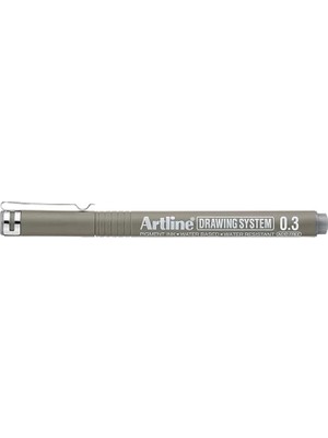 Merfi Store Drawing System 0.3 Çizim Kalemi, 0.3 Mm, Gri