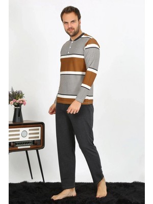 Marsilyan Erkek Uzun Kol Penye Pijama Takım