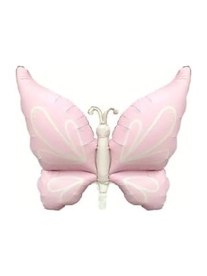 Büyük Kanatlı Kelebek Folyo Balon Pembe, 456346345