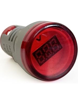 Mini Dijital Voltmetre 22MM Ac 60-500V LED Kırmızı Işık