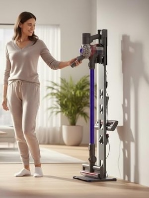 Dyson Philips Bosch Samsung Uyumlu Süpürge Standı -Denge Kilit Sistemli-