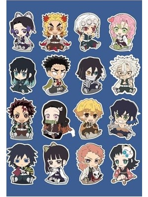 Demon Slayer Karakterleri Sticker Seti - Ajanda - Laptop - Telefon Sticker Seti