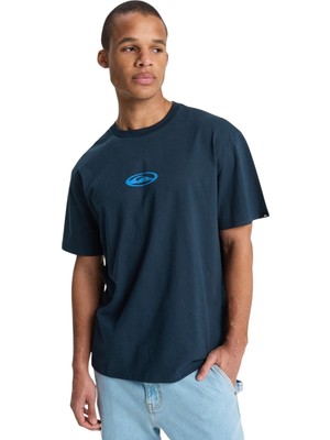 Quiksilver Flowers Surfing Lacivert Erkek Tshirt