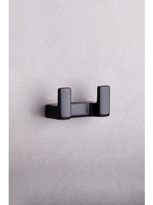 System Flat Ikili Askılık Uyumlu Siyah Renk 43X37X80 mm