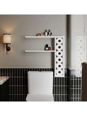 Tiny Duvar Rafı – Duvara Monte, Modern Tasarım, Beyaz
