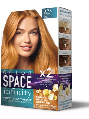 Color Space Infınıty Set Saç Boyası 8.73 Karamel
