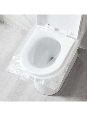 Hombak 50 Adet Tek Kullanımlık Klozet Örtüsü Klozet Poşeti Klozet Kapak Örtüsü Dispenseri