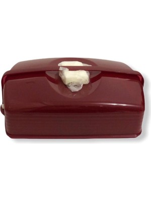 Tupperware Kristalin Dikdörtgen Pasta Servisi Bordo