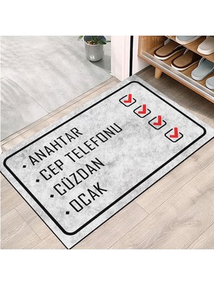 Monnhein Kapı Önü Paspası - Modern ve Şık Kapı Paspası | Ev, Ofis ve Dış Mekân Kullanımı Için (Günlük Hatırlatma) 45X65