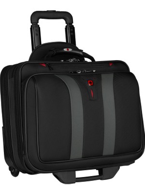 Wenger 600659 Granada 17 Inç Bisiklet Dizüstü Bilgisayar Çantası, Dolgulu Dizüstü Bilgisayar Bölmesi, Siyah/gri Gözlü (24 Litre)