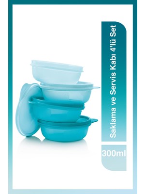 Tupperware Saklama ve Servis Kabı 4'lü Set 300 ml