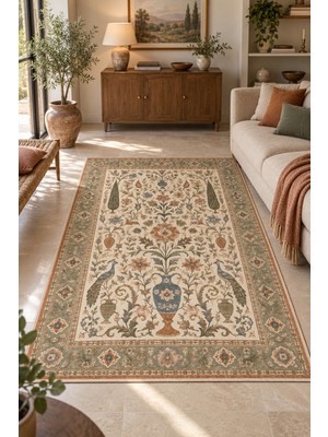 Rugs Modern Halı Dora Casa Özel Tasarım Bej ve Kahverengi Ince Dokuma Salon Halısı