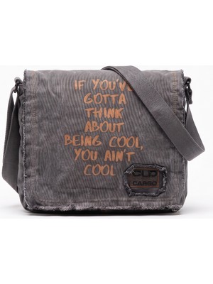 Old Cotton Cargo Luther Bag Dayanıklı Pamuk Kanvas Vintage Omuz Çantası Ayarlanabilir Askılı Günlük Unisex Postacı Çanta