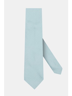 Vakko Blue Micro Pattern Silk Tie