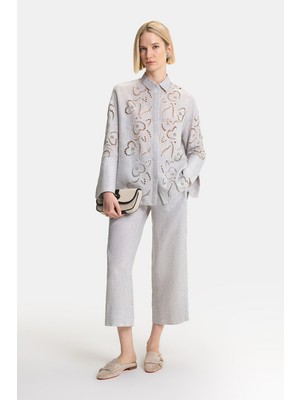 Vakko Mink Linen Trousers