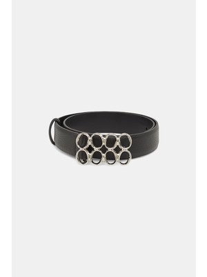 Orciani Orcıanı Black Leather Belt