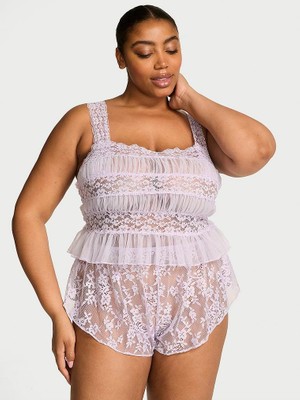 Victoria's Secret Dare To Dream Lace Tank Top & Shorts Set
