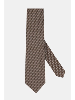 Vakko Patterned Silk Tie
