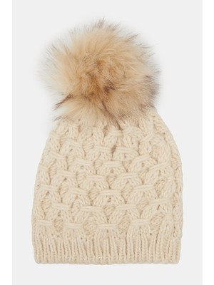 Cıntellı E Galluzzo Ecru Beanie