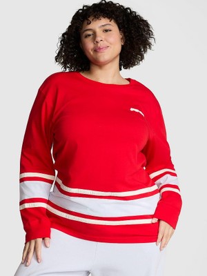 Victoria's Secret Cotton Long-Sleeve Hockey T-Shirt