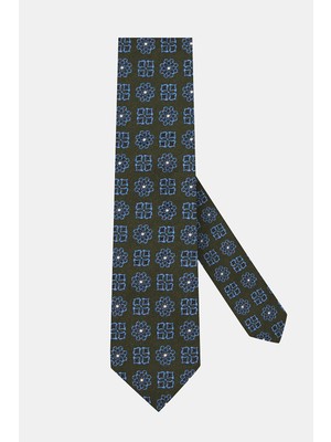 Vakko Patterned Silk Tie
