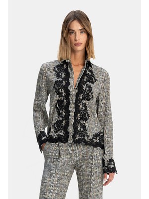 Ermanno Scervino Ermanno Scervıno Lace Applique Shirt