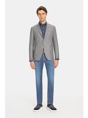 Vakko By Taglıatore Light Grey Jacket