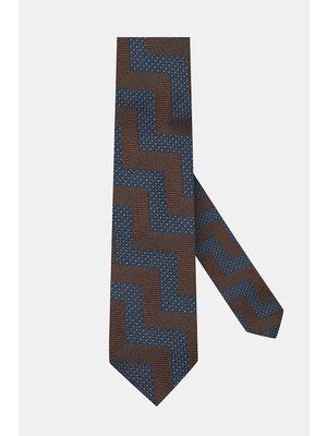 Vakko Patterned Silk Tie