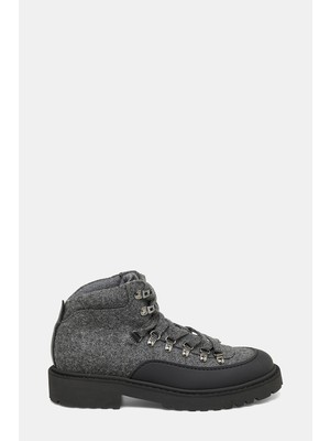 Doucal's Doucal’s Grey Melange Leather/wool Boots