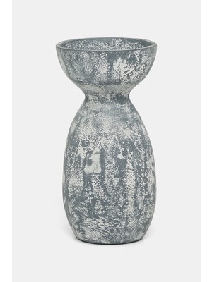 Vakko Antique Grey Pillar Candle Holder