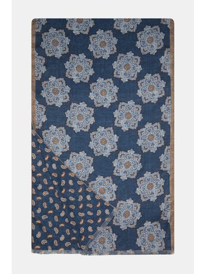 Vakko Patterned Silk Scarf