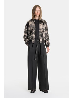 Vakko By Peserıco Brown Loose Fit Trousers