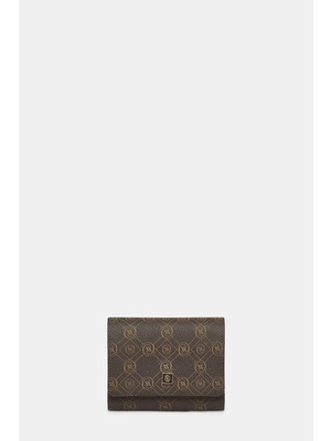 Vakko Brown Monogram Wallet