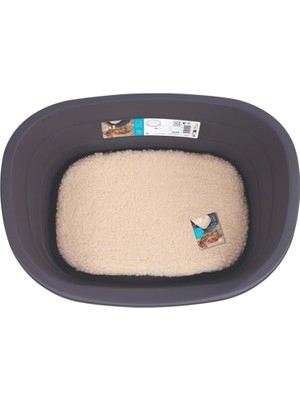 M-Pets Java Plastik Köpek Yatağı+Minder (S)