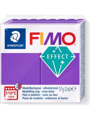Staedtler Fimo 8010-61 Fimo Effect Modelleme Kili 57 gr Metalik Lila