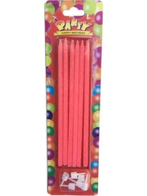 Benim Marifetlerim - Simli Pembe Pasta Mumu 14 cm