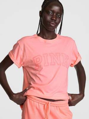 Victoria's Secret Oversized Short-Sleeve Campus T-Shirt