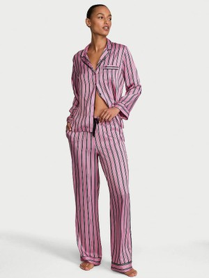 Victoria's Secret Glazed Satin Long Pajama Set