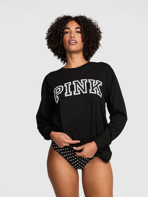 Victoria's Secret Campus Cotton Long-Sleeve T-Shirt