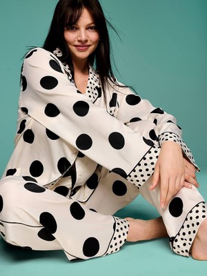 Victoria's Secret Glossy Satin Long Pajama Set