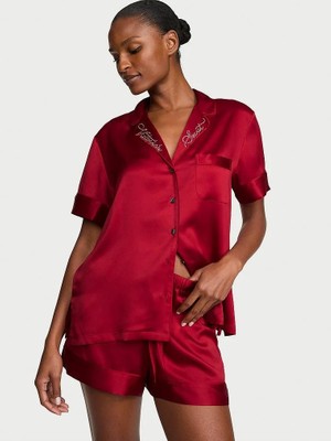 Victoria's Secret Glazed Satin Short Pajama Set