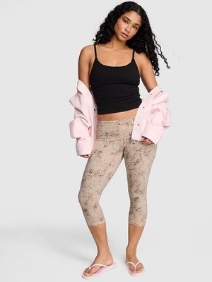 Victoria's Secret All-Day Cotton Foldover Capri Leggings