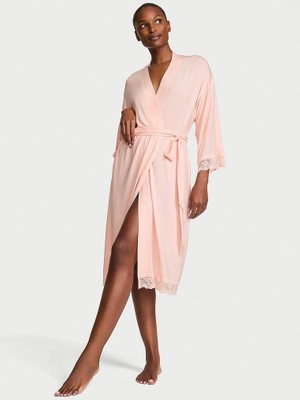 Victoria's Secret Sosoft Modal Lace Detail Robe