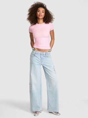 Victoria's Secret Base Stretch Short-Sleeve T-Shirt