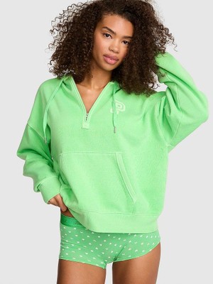 Victoria's Secret Ivy Half-Zip Hooded Sweatshirt