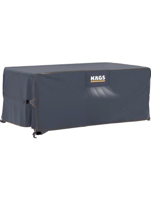 Haegs Bahçe Mobilyası Koruma Örtüsü, 180-120-74CM, Ağır Hizmet Oxford Kumaş, Su Geçirmez, Dış Mekan Veranda Masa Örtüsü, Havalandırmalı Masa ve Sandalye Koruma Kılıfı - Gri