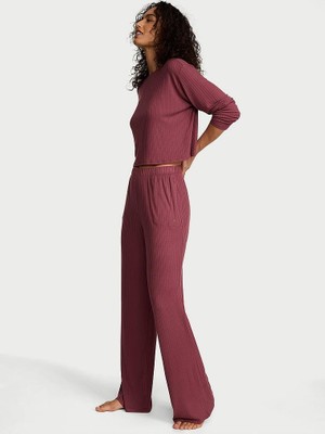 Victoria's Secret Modal Wide Ribbed Long Pajama Set