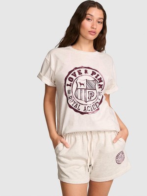 Victoria's Secret Oversized Short-Sleeve Campus T-Shirt