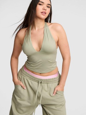 Victoria's Secret Pınk Base Stretch™ Plunge Cami Top